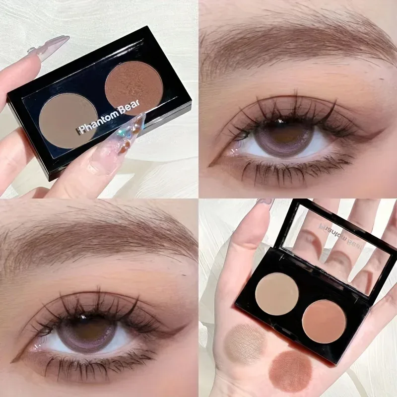 Phantom Bear Mini sombra de acabamento duplo, vários tons para maquiagem de olhos esfumaçados para festas diárias