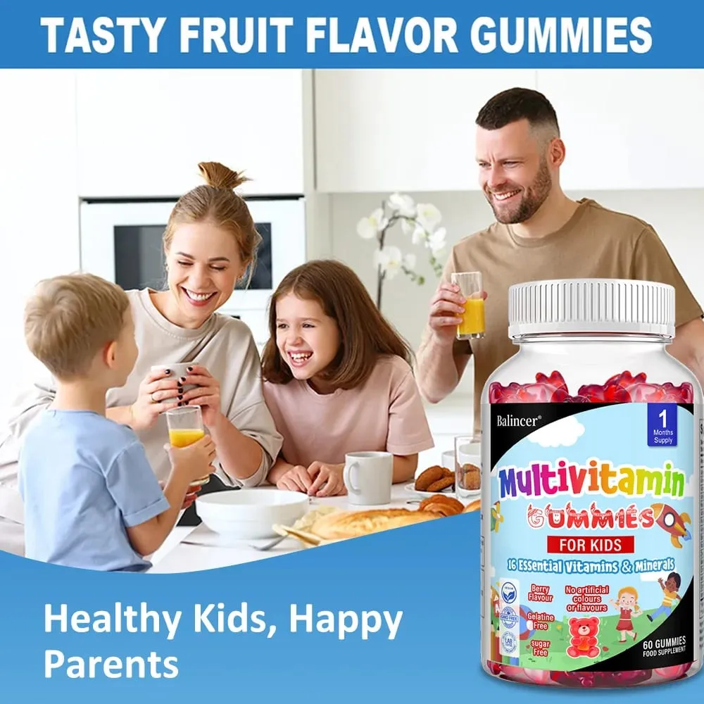 Gomas multivitamínicas infantis - 16 vitaminas e minerais essenciais - apoiam o crescimento e o desenvolvimento saudáveis — image 3
