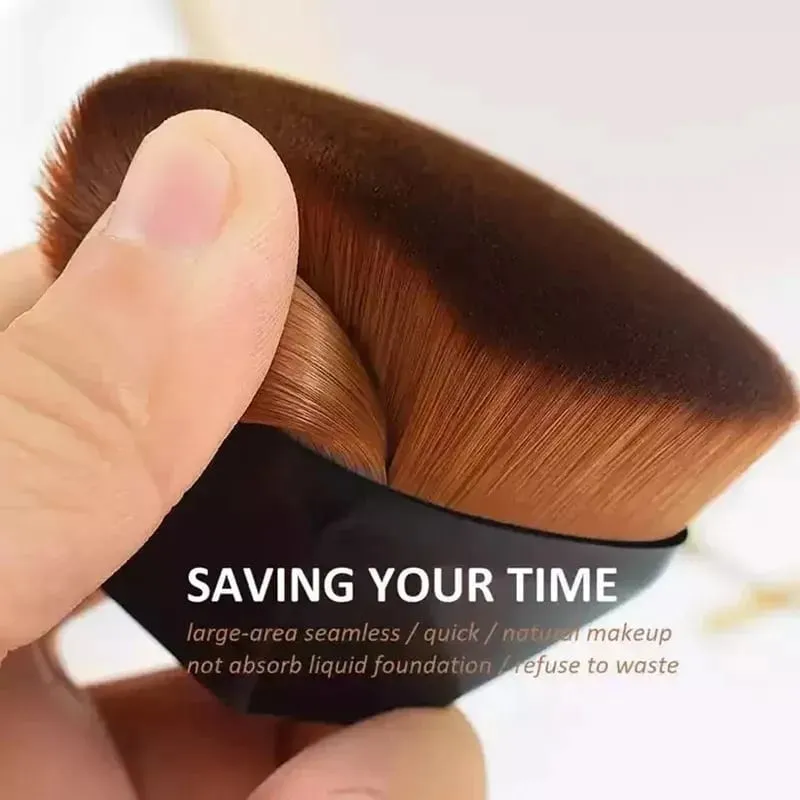 Novo pincel mágico de maquiagem beleza pó rosto blush pincéis portátil profissional escova de fundação grande cosméticos base macia compõem