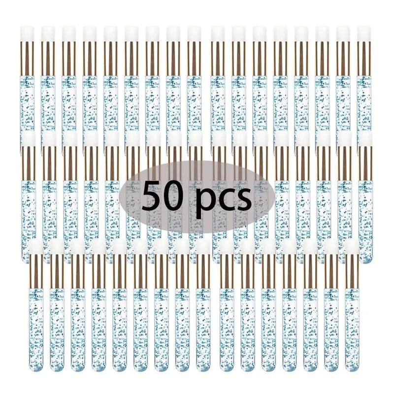 50 pçs profissional macio lash extensão shampoo escovas limpeza profunda cílios sobrancelha nariz casca cuidados salão de beleza suprimentos ferramentas