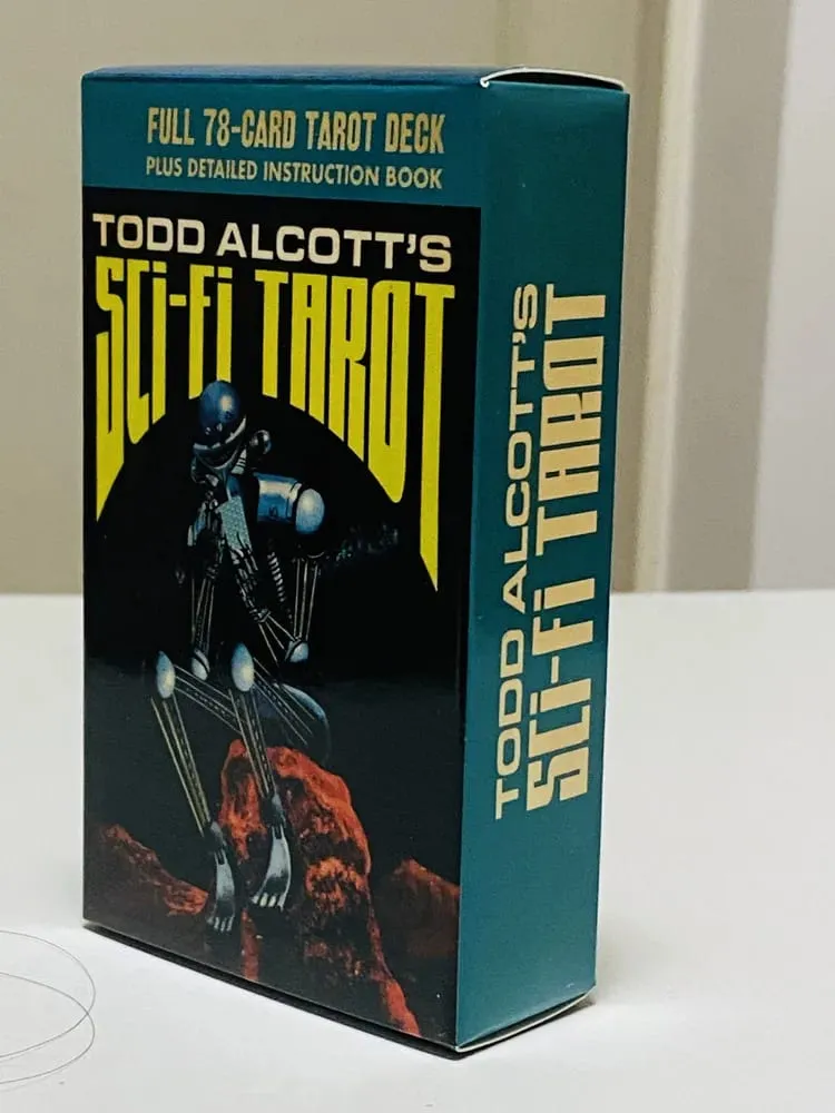 Cartas de tarô de ficção científica de todd alcott, baralho de adivinhação com 78 versões em inglês, edição de tabuleiro oracle, jogo de mesa para festa