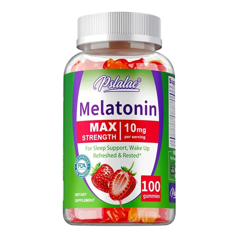 Goma de melatonina - Auxilia no sono, melhora a insônia, regula o relógio biológico, melhora a imunidade, produtos de saúde para adultos