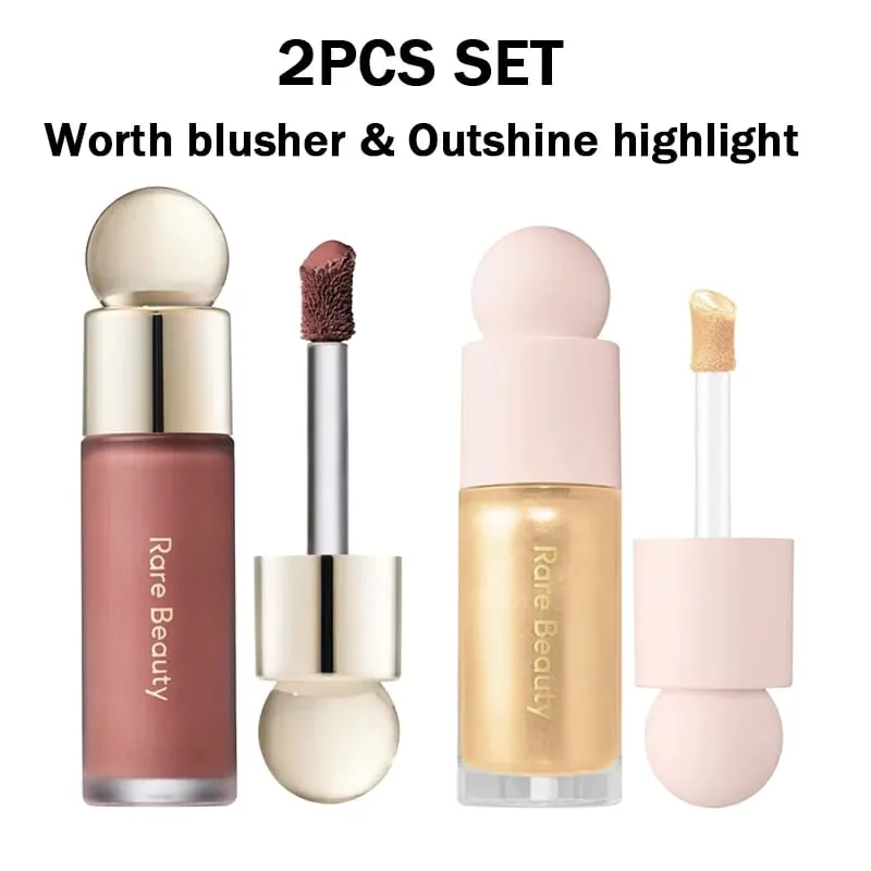 Blush líquido com pitada macia de beleza rara, sedoso e desliza suavemente, maquiagem rechonchuda de longa duração, esperança, amor, virtude, feliz, maravilha, vale a pena — image 17