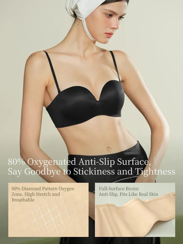 Summer Strapless Bra Set for Women Sexy Wireless Seamless Push Up Invisible Bras Tube Tops Female Underwear MX266+N194