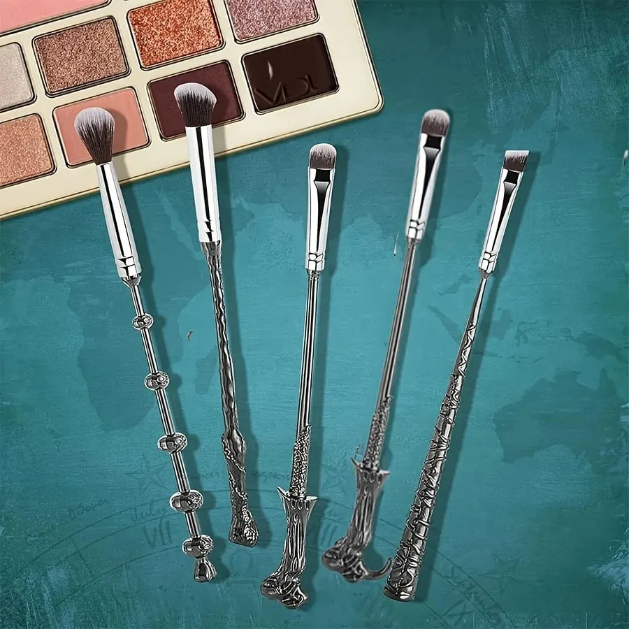 5pcs Wizard Wand Brushes 5 PCS Conjunto de pincéis de maquiagem para mulheres