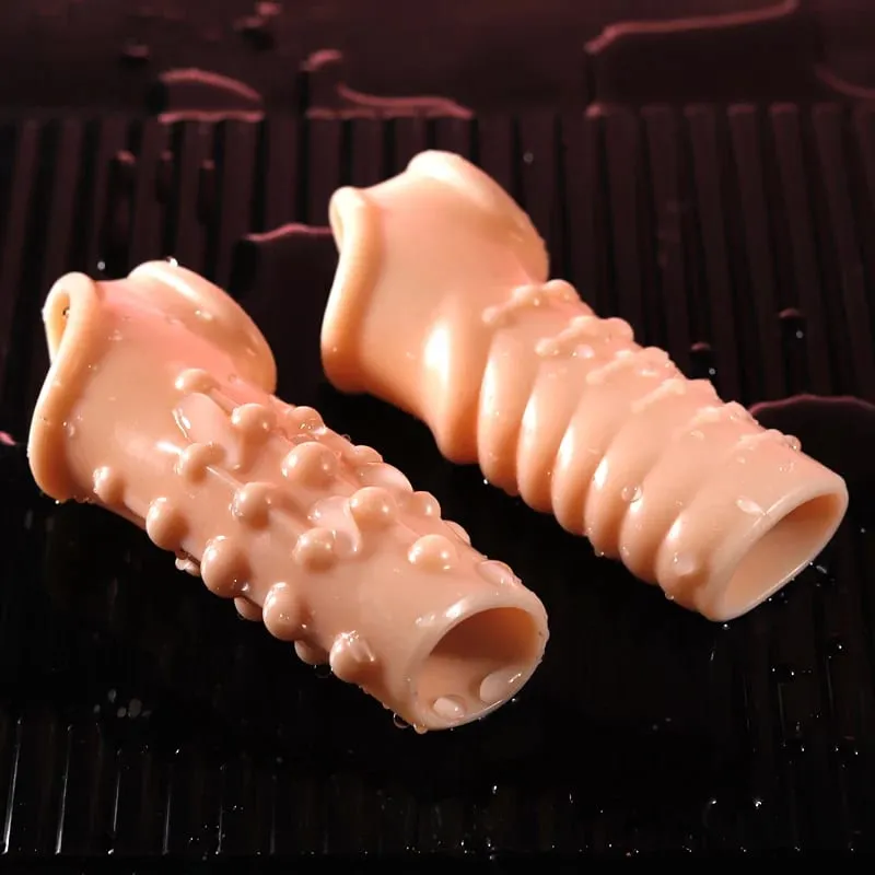Novo anel de pênis extensão manga reutilizável anéis penianos retardada ejaculação preservativos masculino pênis brinquedos sexuais para homens adulto 18 sem vibrador