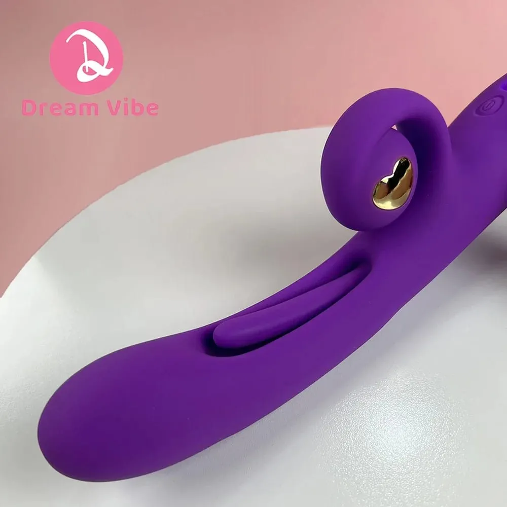 Vibrador de caracol 3 em 1, língua flexível, penetração de caracol, ponto g e clitóris, brinquedo sexual para mulheres, prazer 18 + brinquedo