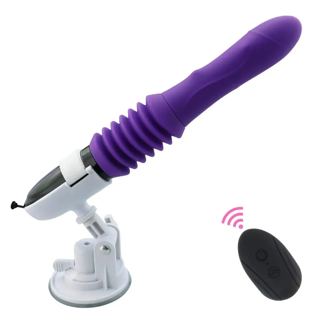 Empurrando automático grande vibrador vibrador controle remoto vaginal g ponto massageador masturbadores retráteis brinquedos sexuais adultos para mulher — image 1