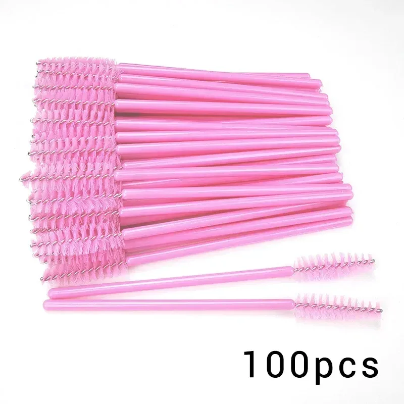 Escovas descartáveis ​​do rímel da pestana de 100/300 pces para a extensão dos cílios dos olhos e varinhas dos spoolies do chicote da composição