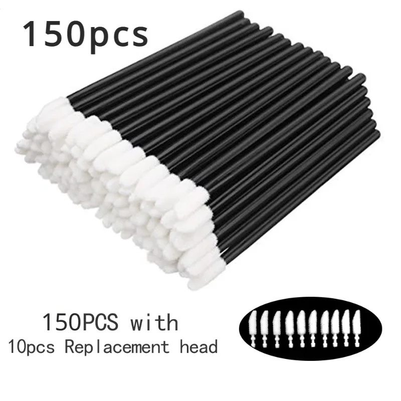 50/100/150 pçs escovas de cílios corretivo lash escova spoolies rímel varinhas aplicador para extensão de cílios conjunto de maquiagem laukiss