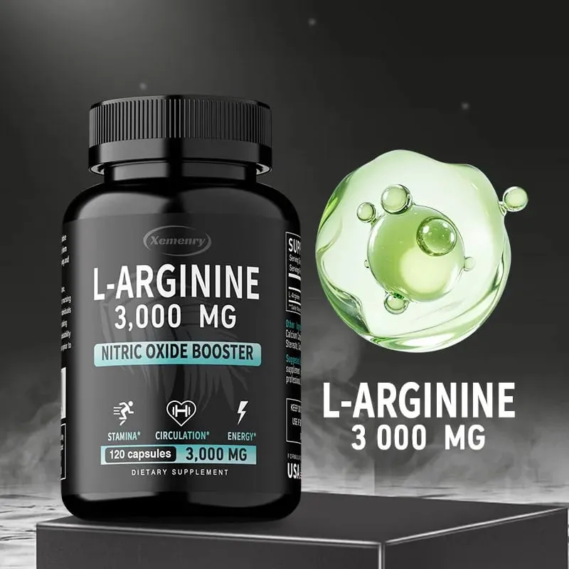 L-Arginina 3000mg - Apoia o crescimento muscular Função vascular aumenta a energia, melhora a resistência e promove a circulação sanguínea — image 4