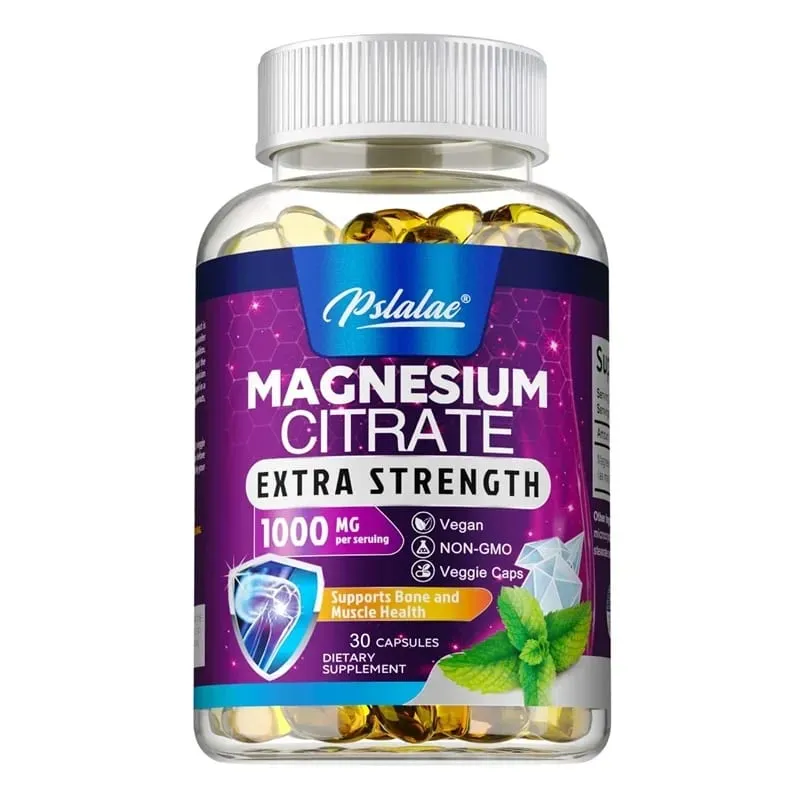 Magnesium Citrate 1000 Mg - Supplement for Stress Relaxation Bone Sleep Heart Health Nerve Muscle & Metabolism — image 8