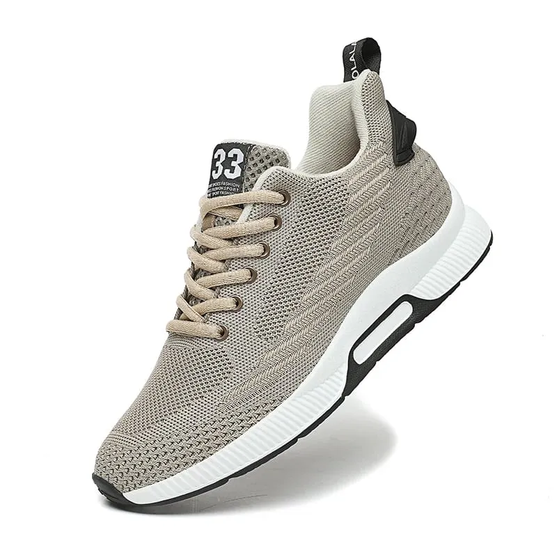 Tênis masculino palmilhas de aumento de altura 6cm sapatos de elevador robusto salto mais alto plus size 37-46 — image 10