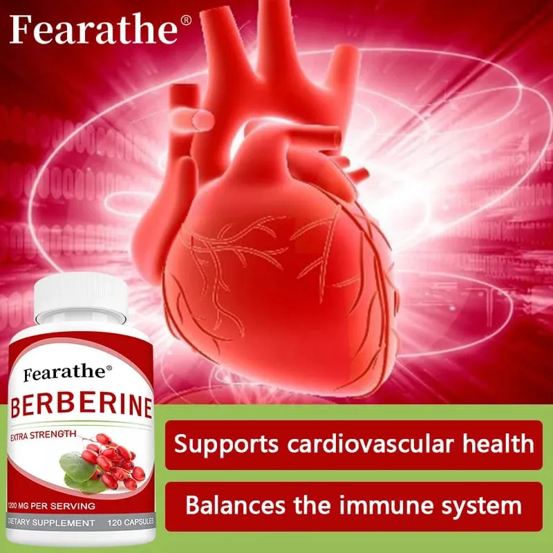 High-potency Berberine Supplement Antioxidant Supports Cardiovascular and Blood Sugar Health Gastrointestinal Health