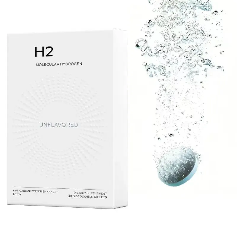 含鎂 H2 分子氫水片 - 能量提升 - 無麩質 - 抗氧化和細胞健康支持
