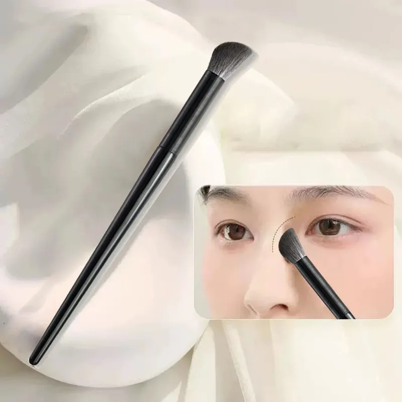 Conjunto de pincéis de maquiagem natural para os olhos, pincel para sombra, contorno de sobrancelha, delineador, olhos femininos, cosméticos, mistura de detalhes, ferramentas de maquiagem
