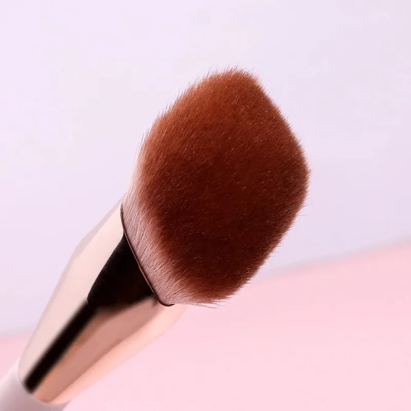 Ovw pincéis de maquiagem, base líquida, corretivo, mistura, blush, 2 peças, cabeça oblíqua, contorno do rosto, ferramenta de maquiagem profissional