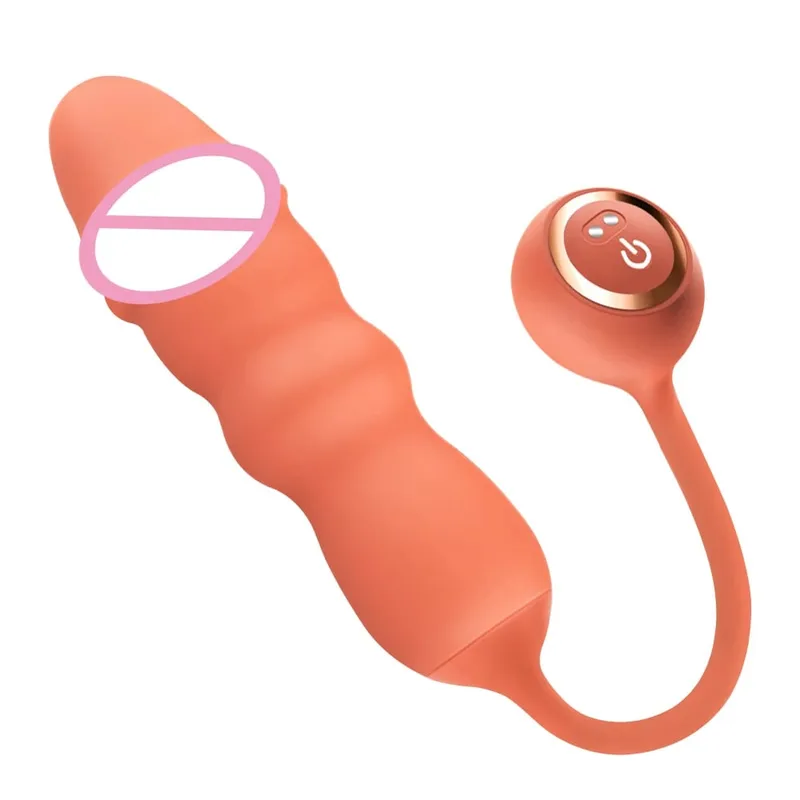 2 em 1 empurrando vibrador vibrador anal vaginal clitóris g-ponto estimulador controle remoto rápido orgam masturbador brinquedos sexuais para mulher