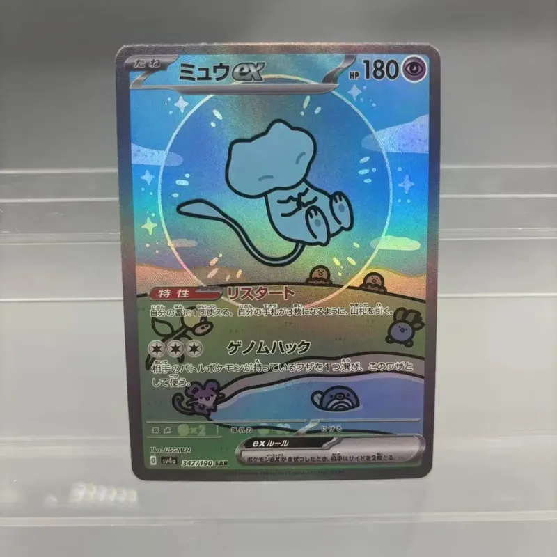 Cartões de coleção diy mewtwo reshiram zekrom auto feito único cartão clássico jogo anime cartão presente brinquedo