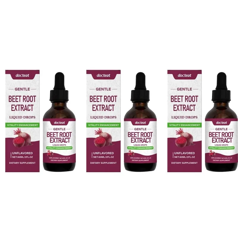 Docteat extrato de raiz de beterraba gotas líquidas sem sabor apoia a saúde cardiovascular apoia o desempenho da atividade física 60 ml