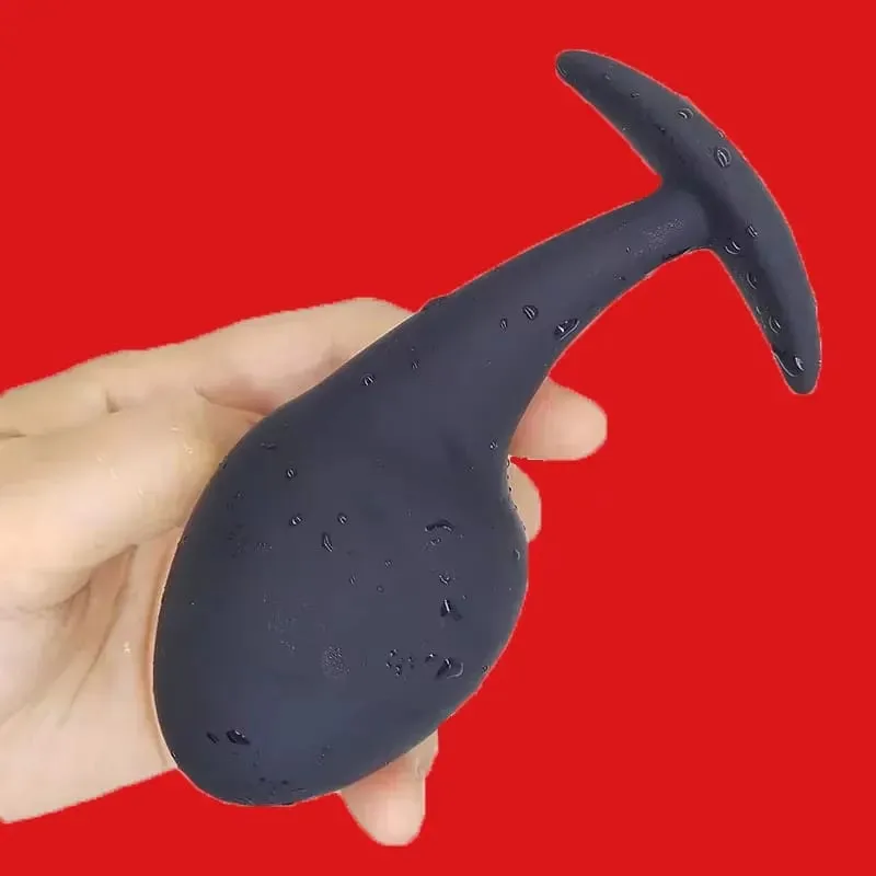 Dilatador anal de silicone, mas plugue anal em formato de girino, plugue anal, plug anal, contas de ânus, brinquedos sexuais de âncora, massagem de próstata