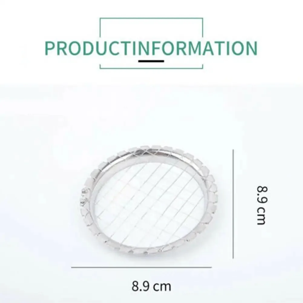 1pc cubos redondo grade cortador slicer para ovo cogumelos legumes cozinha dispositivo de corte ferramentas chopper aço inoxidável ovo chopper