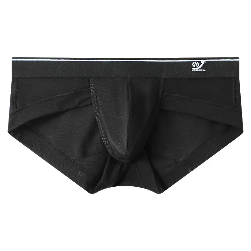 Cuecas masculinas respirável 3d bolsa leve biquíni masculino macio puro conforto secagem rápida elástico triângulo para o verão