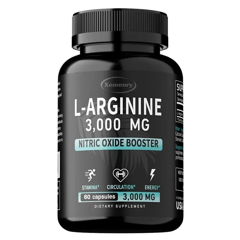 L-Arginina 3000mg - Apoia o crescimento muscular Função vascular aumenta a energia, melhora a resistência e promove a circulação sanguínea — image 8