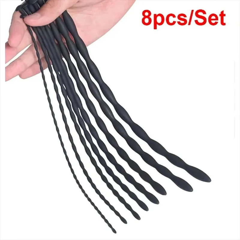 4 Piece/8 Piece Set Silicone Solid Urethral Dilator Urethral Stimulation Adult Sex Toy Insert Urethral Male Sex Product