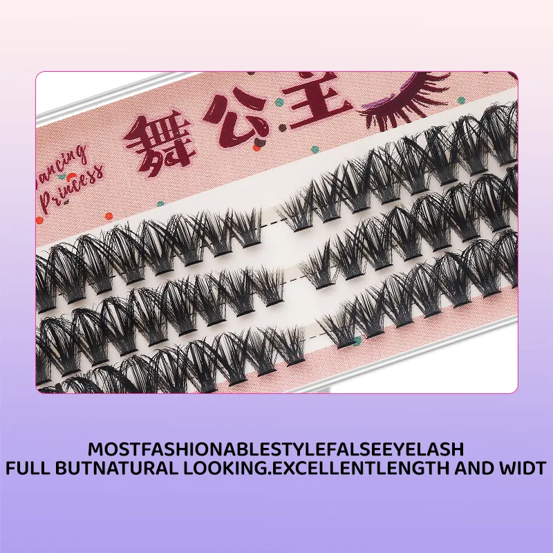 3 linhas diy grosso individual cluster extensões de chicote segmentado natural lash clusters estilo olho auto-enxerto cílios maquiagem