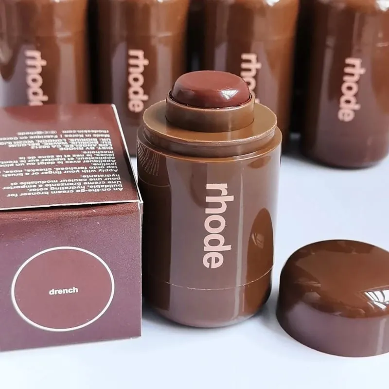 Bolso bronze vara creme contorno bronzer bálsamo bochecha blush creme rosto blush vara brilho labial maquiagem natural bálsamo inchado adesivos — image 16