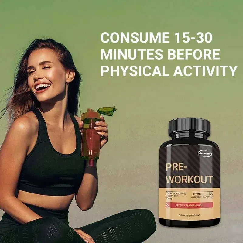 Pre-Workout Supplement - Promote Muscle Growth Increase Strength and Improve Exercise Recovery