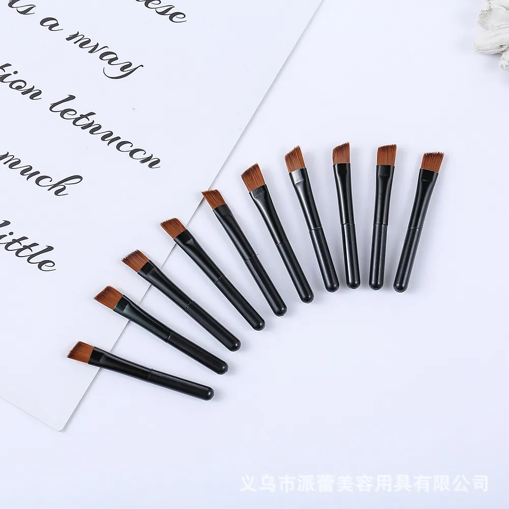 10 pçs/saco mini portátil dupla terminou escovas de sobrancelha prático sobrancelha corte pente e cílios ferramenta beleza para o casamento feminino — image 3