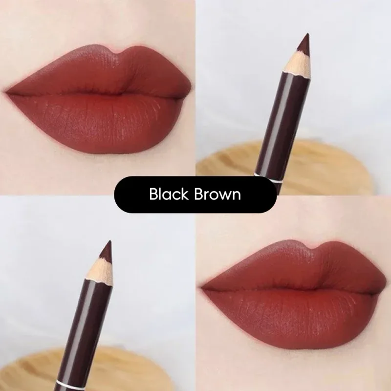 Waterproof Lip Liner Matte Nuede Red Long Lasting Makeup Pens Non-stick Cup Lipstick Women Party Makeup Lip Cosmetics
