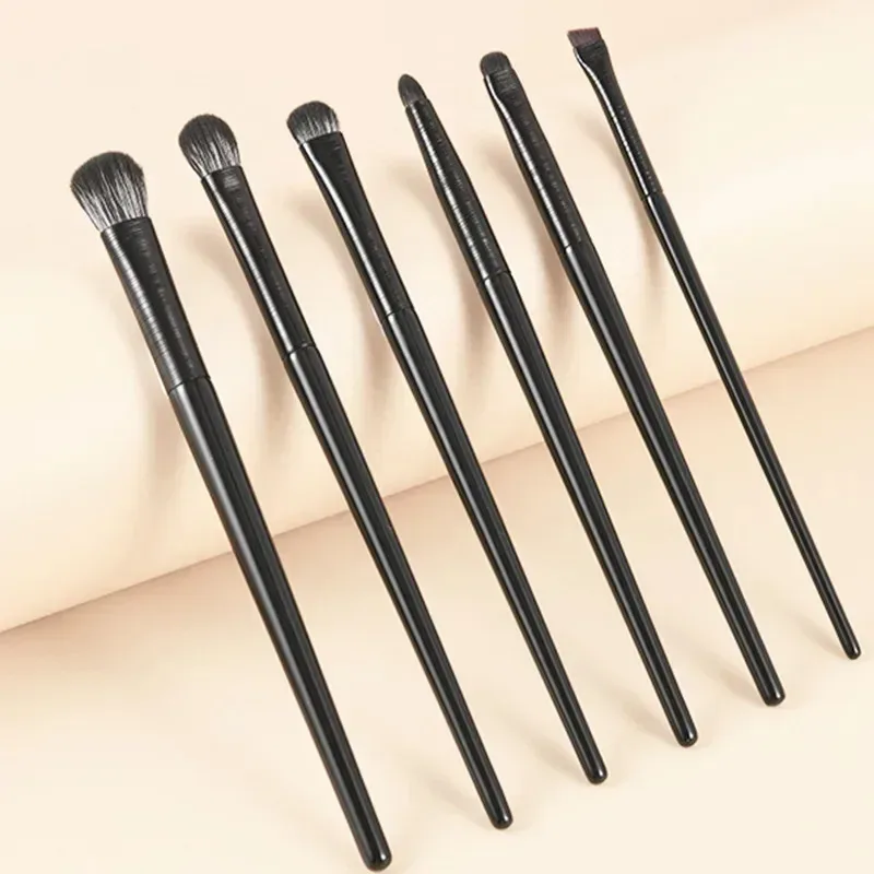 Pincéis de cerdas macias para sombra, conjunto de 9 peças, maquiagem para os olhos, manchas, delineador disfarçado, detalhe dos olhos, pequenos pincéis de maquiagem