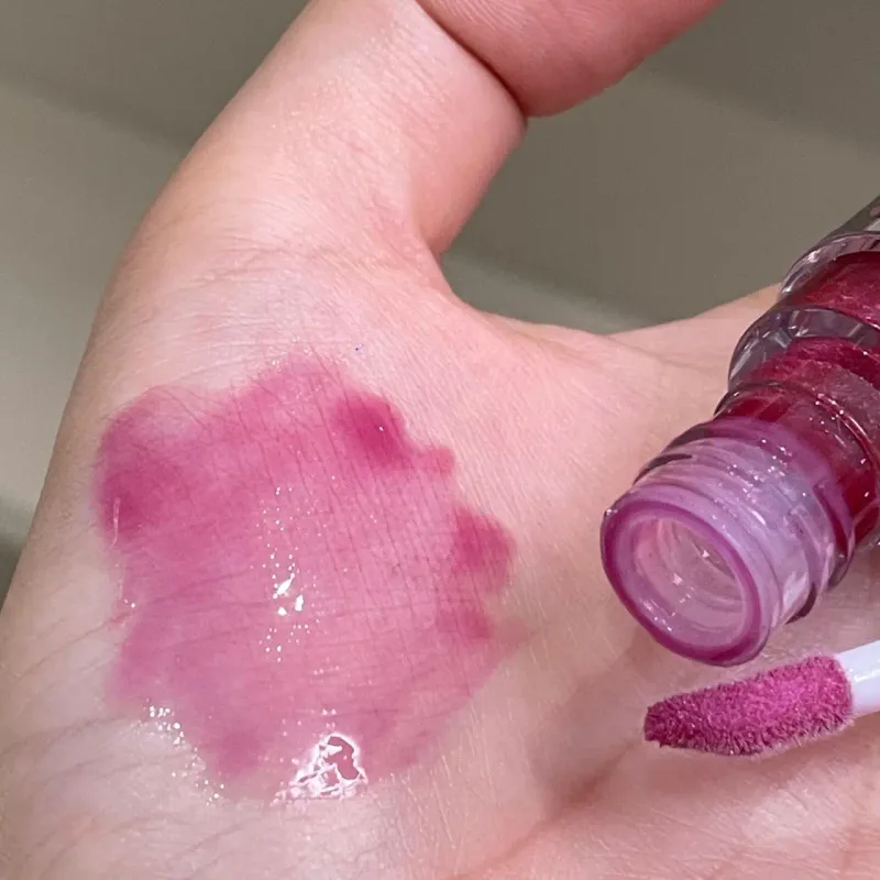 Herorange brilho labial transparente e respirável, brilho labial hidratante, brilho labial de longa duração, cosméticos transfronteiriços diários para jovens