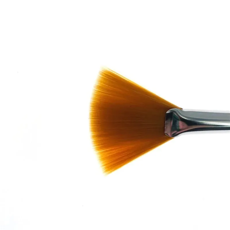 3pcs Practical Facial Brushes Fan Makeup Brushes Soft Portable Mask Brushes Cosmetic Tools for Women Ladies Girls