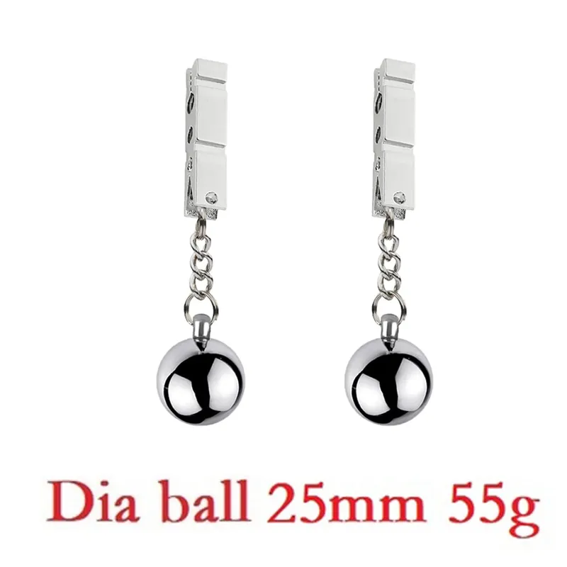 Clipes de braçadeira de mamilo pesado, estimulador de escravo de peso, clipes de metal com bola de peso, bondage, brinquedo sexual para mulheres