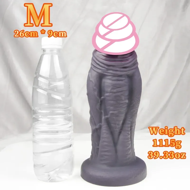 Grande vibrador macio super macio silicone pênis grande com ventosa flexível g-ponto brinquedos sexuais para mulheres homens lésbicas