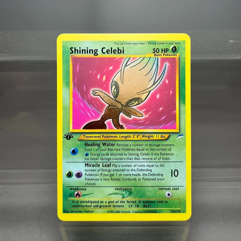 Neo destino charizard ptcg cartão de coleção única 1ª edição 1996 tyranitar gengar cartão pkm cartões proxy brinquedos presentes
