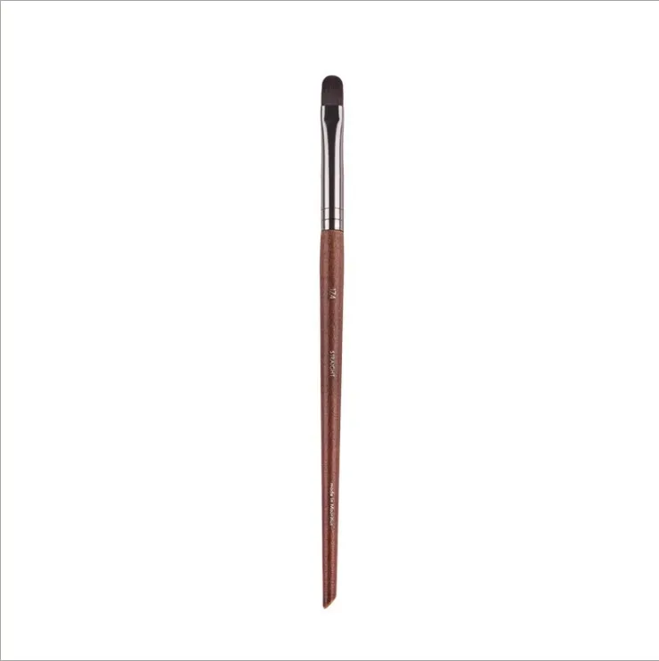 1pc mf pincéis de maquiagem de madeira natural macio pó fundação corretivo compõem escova blush sombra de cabelo sintético ferramentas de alta qualidade