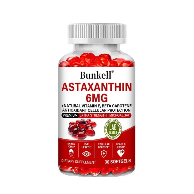 Astaxanthin Capsules - Promotes Cardiovascular Health and Accelerates Metabolism supporting Eye Joint & Skin Health