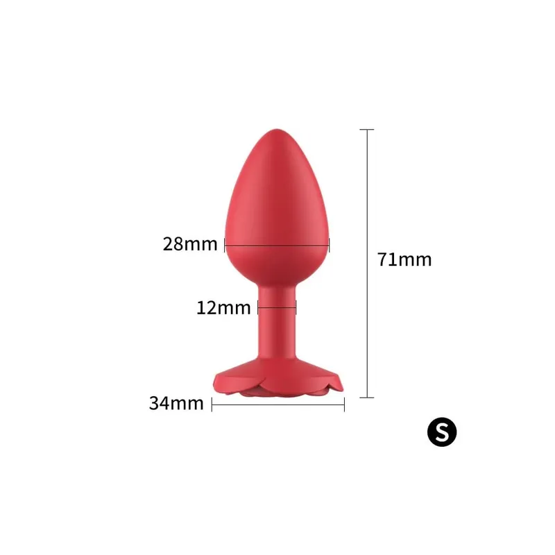 Silicone rosa anal plug 3 tamanho vermelho butt plug iniciante para especialista ponto g massagem bem-estar sexual prazer adulto brinquedo sexual