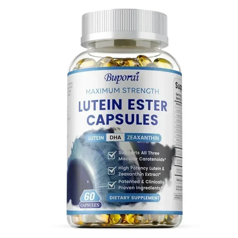 Cápsulas de éster de luteína - Apoiam a saúde ocular, mantêm a visão clara, aliviam a fadiga ocular, anti-oxidação, protegem contra os raios UV
