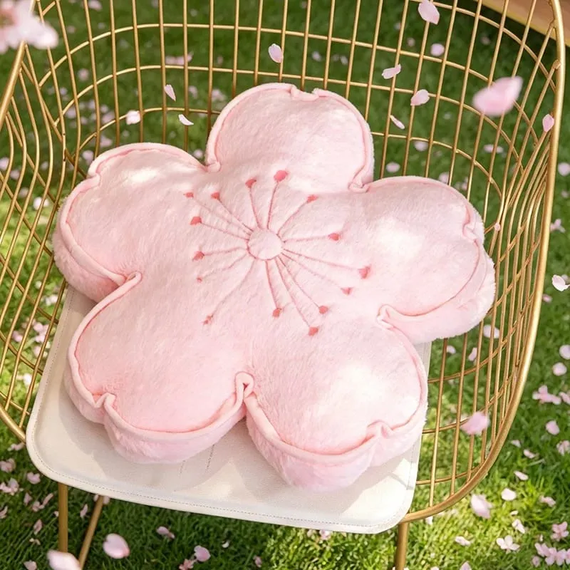 Flor de cerejeira travesseiro de pelúcia flor almofada de pelúcia squishy sofá almofada decoração para casa brinquedo tarde nap travesseiro presentes aniversário