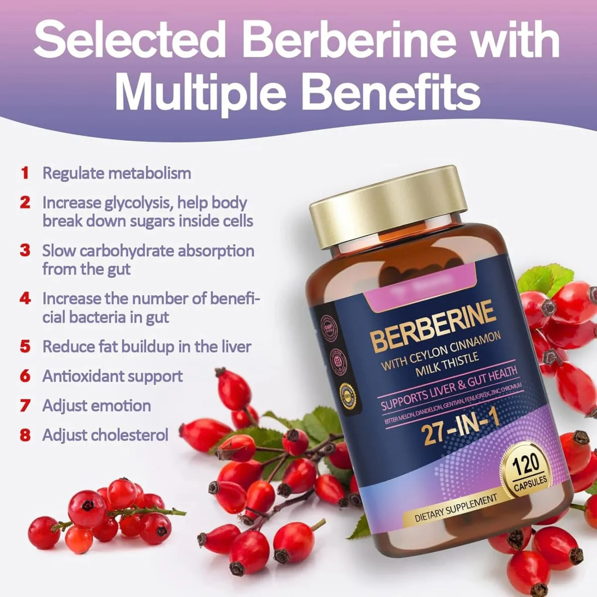 Suplementos de cardo leiteiro com canela e berberina Ceilão - antioxidante auxilia na digestão do fígado e na saúde intestinal aumenta a imunidade — image 3