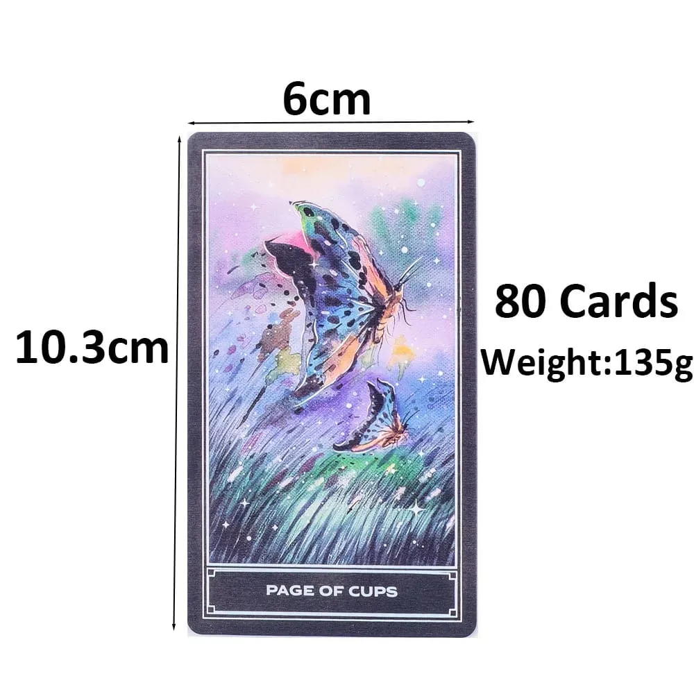 The Enchanting Earth Tarot 80-Card Deck Divination Edition Nature-Inspired Board Game for Intuitive Guidance and Self-Discovery