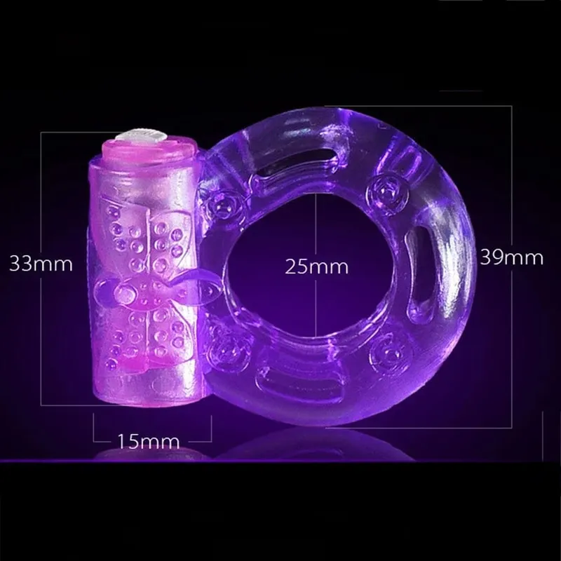 Vibrating Clitoral Stimulator Strong Penis Erect Rings Erection Enhance Sex Ability Product Sex Toys For Men