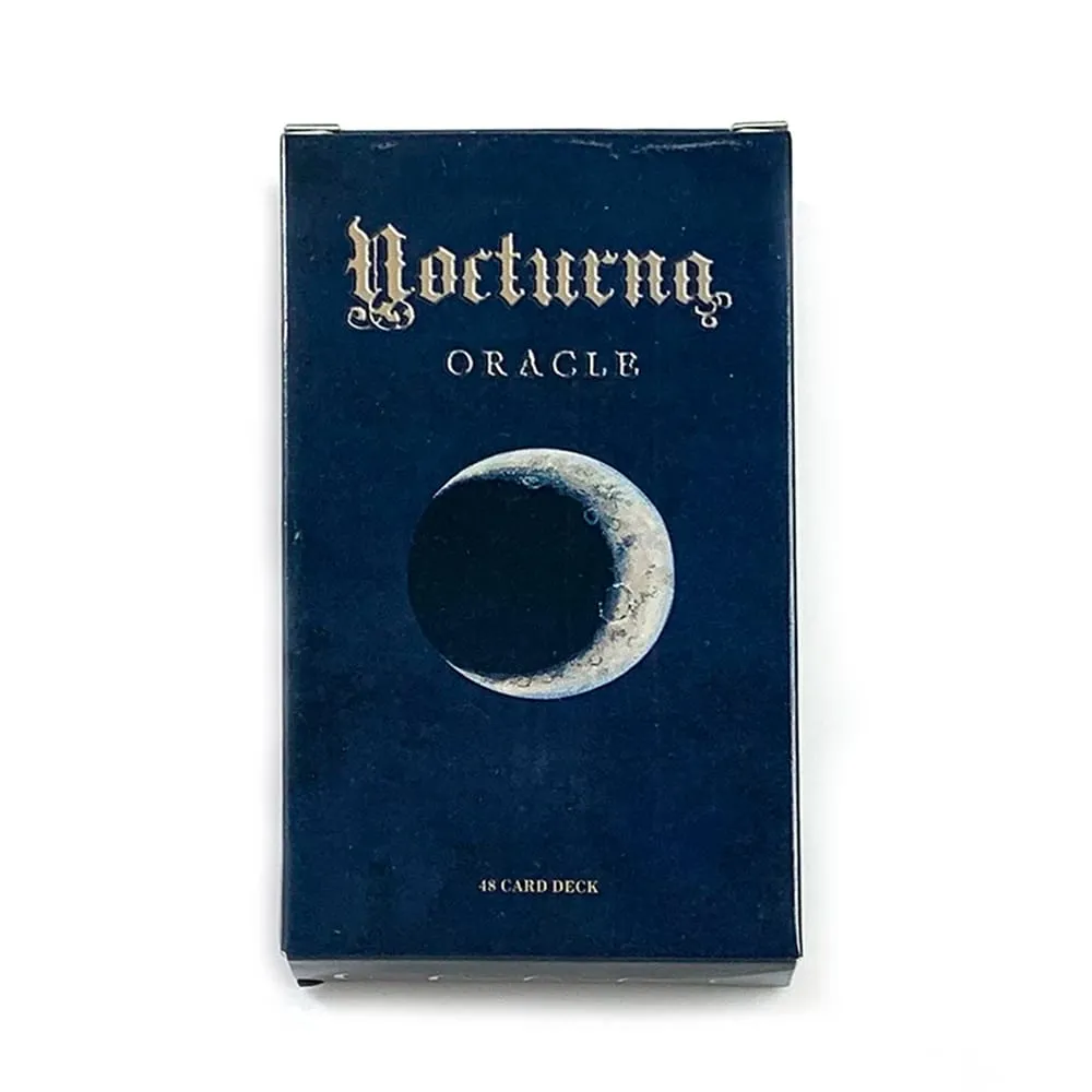 Novo nocturna oracle deck a 48 peças oracle cards arte mística durável e portátil perfeito para orientação espiritual e colecionadores