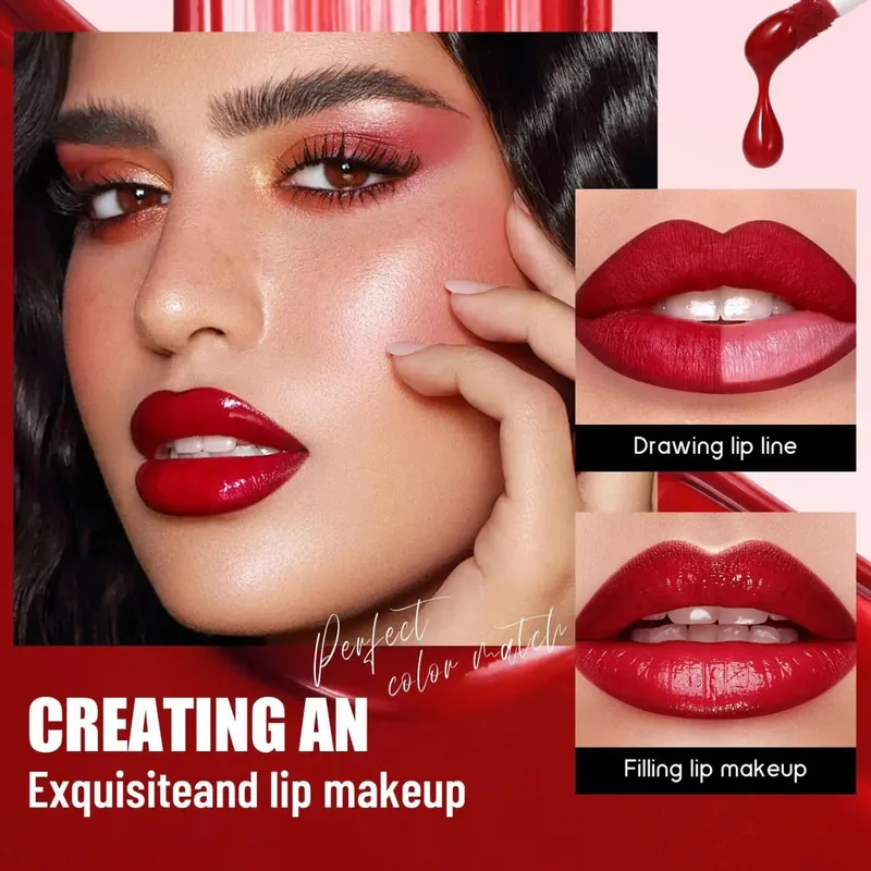 Matte Liquid Lipstick 6Pcs Set Waterproof Long Lasting Lip Plumper Hydrated Non Fade Makeup Gift Collection